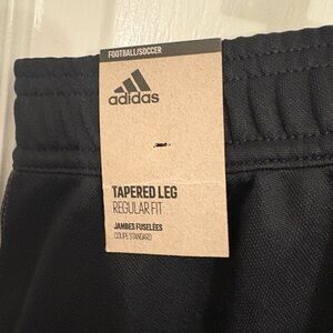 Adidas Black Athletic Pants with Stripes